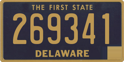DE license plate 269341
