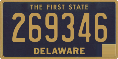 DE license plate 269346