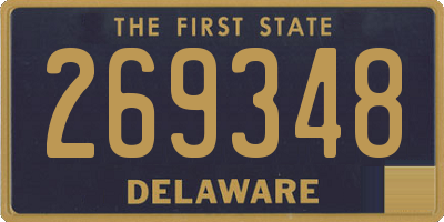 DE license plate 269348