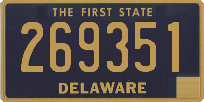 DE license plate 269351