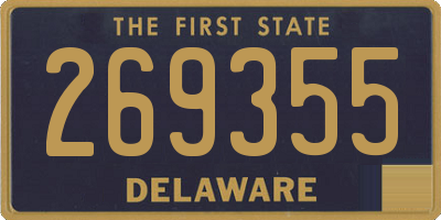DE license plate 269355