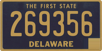 DE license plate 269356