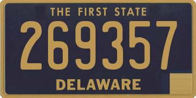 DE license plate 269357