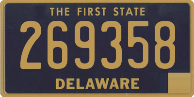 DE license plate 269358