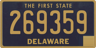 DE license plate 269359