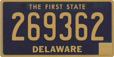 DE license plate 269362