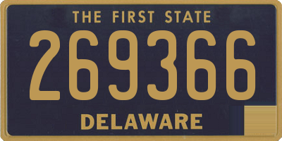 DE license plate 269366