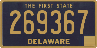 DE license plate 269367