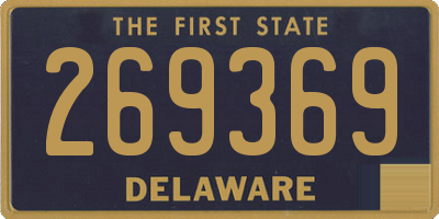 DE license plate 269369
