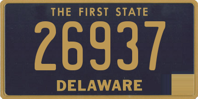 DE license plate 26937