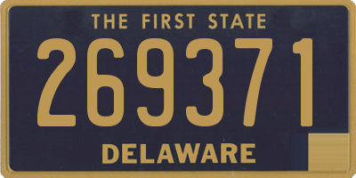 DE license plate 269371