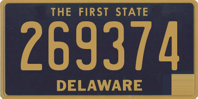 DE license plate 269374
