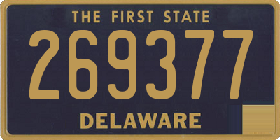 DE license plate 269377