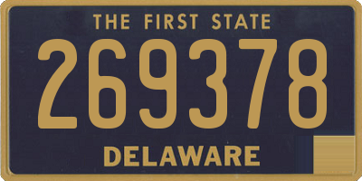 DE license plate 269378