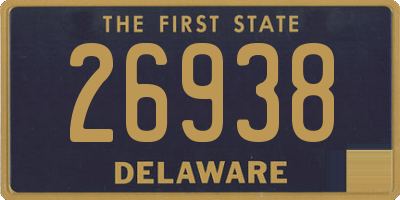 DE license plate 26938