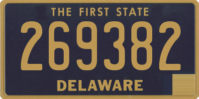 DE license plate 269382