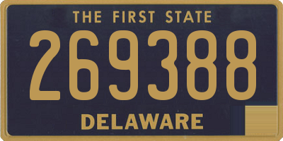 DE license plate 269388