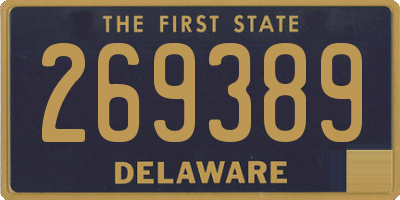 DE license plate 269389