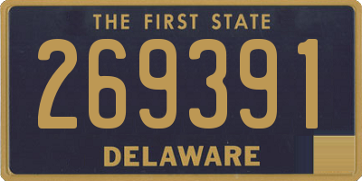 DE license plate 269391