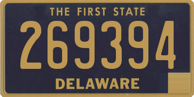 DE license plate 269394