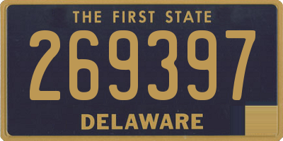 DE license plate 269397