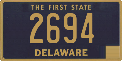 DE license plate 2694