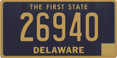 DE license plate 26940