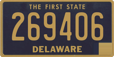DE license plate 269406