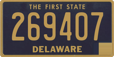 DE license plate 269407
