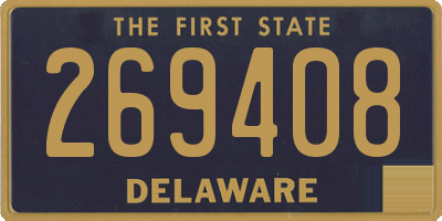 DE license plate 269408