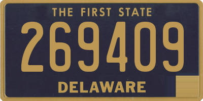 DE license plate 269409