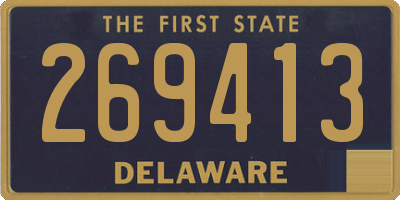 DE license plate 269413