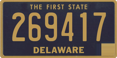 DE license plate 269417