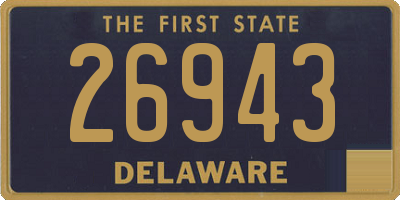 DE license plate 26943