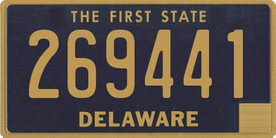 DE license plate 269441