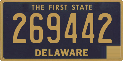 DE license plate 269442
