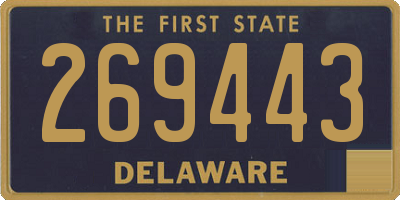 DE license plate 269443