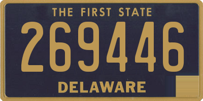 DE license plate 269446
