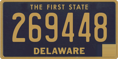 DE license plate 269448