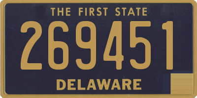 DE license plate 269451