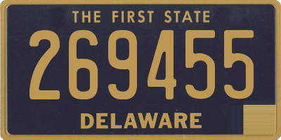 DE license plate 269455