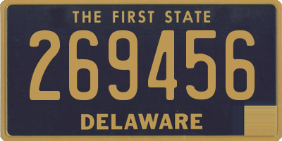 DE license plate 269456