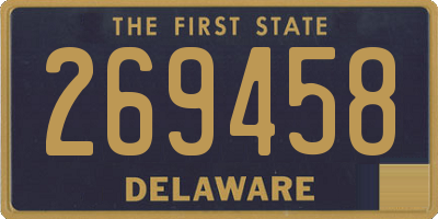 DE license plate 269458