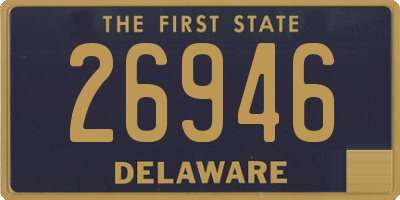 DE license plate 26946