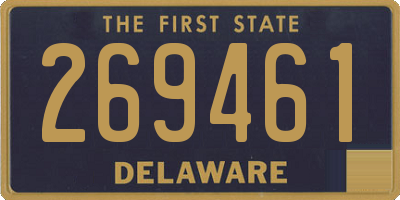 DE license plate 269461