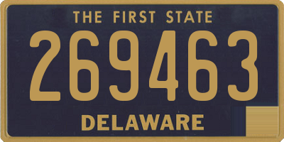 DE license plate 269463