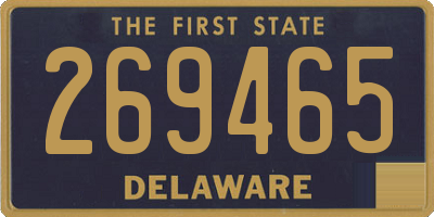 DE license plate 269465