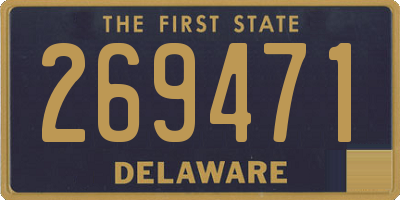 DE license plate 269471