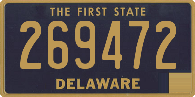 DE license plate 269472