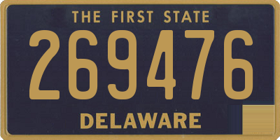 DE license plate 269476